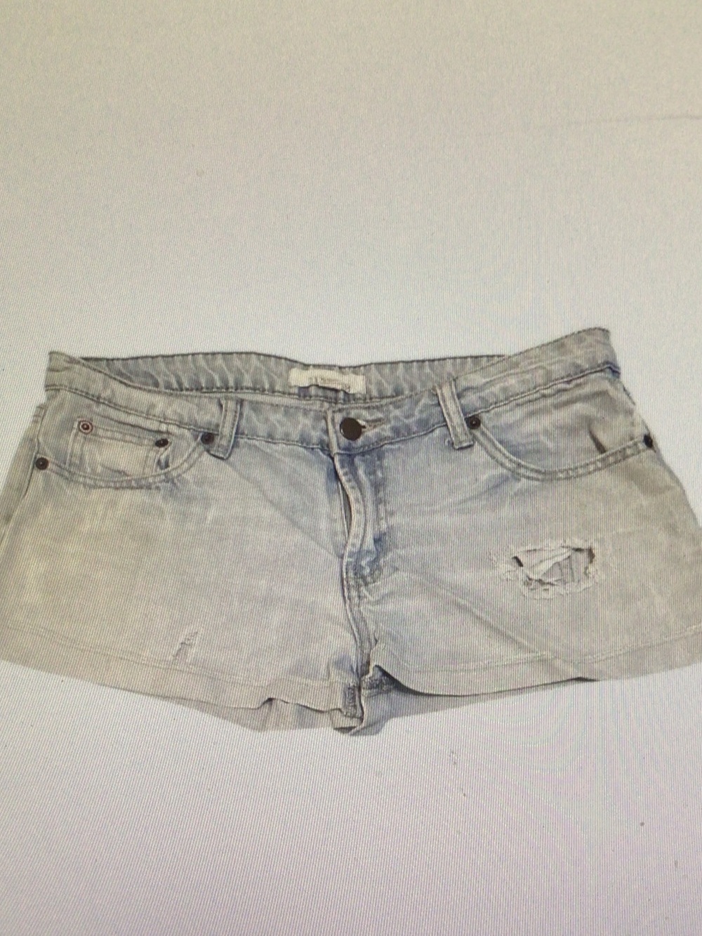 J. Crew Light Blue Distressed Denim Shorts